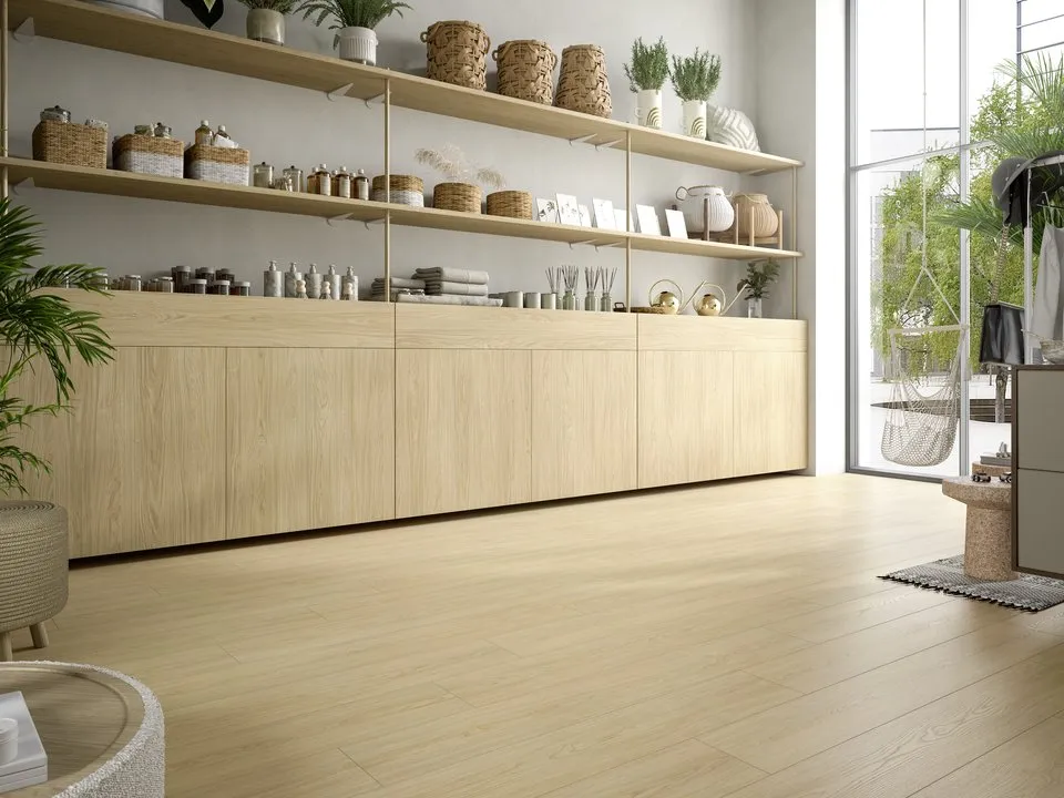 Piso laminado Roble Casella Natural.